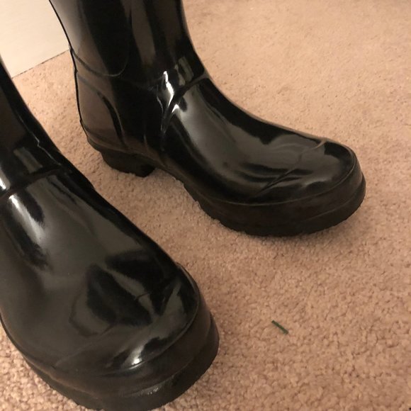 Women's Hunter Tall Gloss Rain Boots Black - Picture 6 of 6